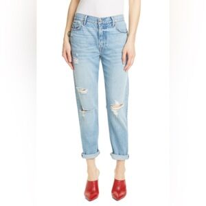 GRLFRND Olivia ripped boyfriend jeans (double take)